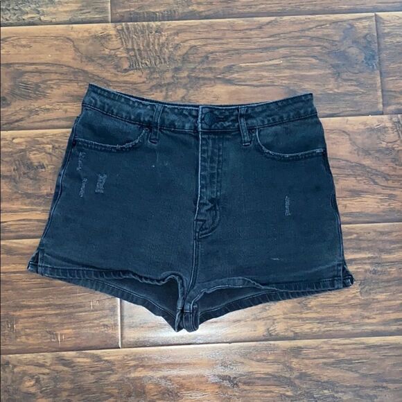 BDG Super High Rise Spade Pin Up Shorts Factory Distressed Casual Boho - Picture 1 of 11